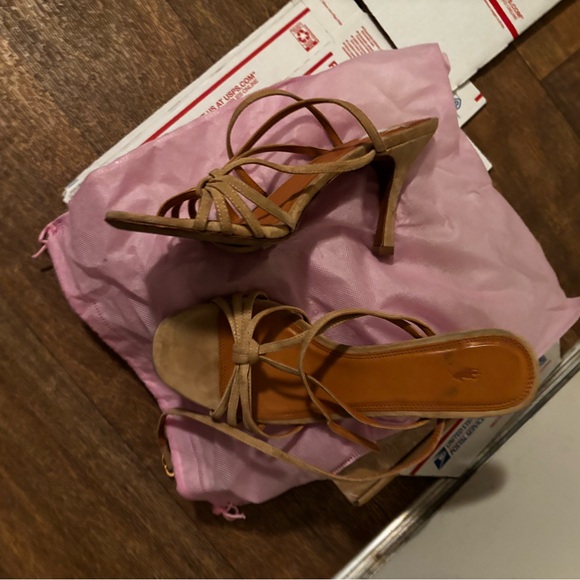 Ralph Lauren Beige Strappy Heels - Picture 5 of 5